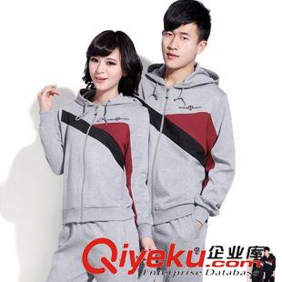 春秋套裝 春季新款輕薄透氣運動情侶服 男女運動套裝 廠家直銷原始圖片2