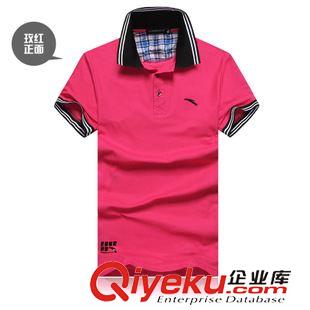 上衣外套/T恤 2014夏季新款男士運動品牌t恤 純棉透氣吸汗短袖t恤 男式廠家代發(fā)原始圖片3