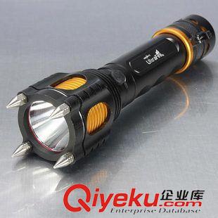 自行车车灯 电筒 CREE XM-L T6多功能手电筒 可充电 尾部按钮有警笛声 带救生功能