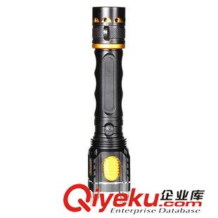 自行車車燈 電筒 CREE XM-L T6多功能手電筒 可充電 尾部按鈕有警笛聲 帶救生功能原始圖片3