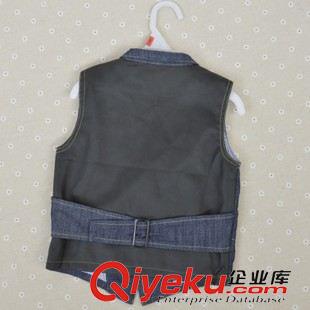童馬甲 外貿(mào)童裝兒童牛仔背心牛仔馬甲春夏款童裝女童背心原始圖片2