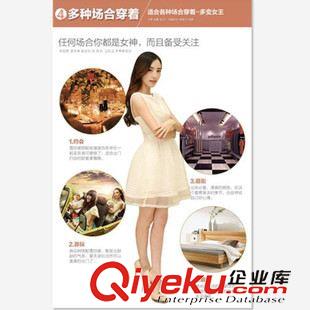 2015年5月上新 2015批發春夏女裝新款韓版修身白色蓬蓬裙條紋無袖歐根紗連衣裙夏