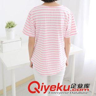 2015年5月上新 2015爆款春季新款女裝時尚顯瘦韓版百搭街頭夏裝條紋潮打