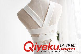 歐美夜店 吊帶連衣裙 2015歐美夏季新款夜店性感露背交叉鏤空A字大擺傘裙吊帶連衣裙原始圖片3