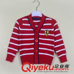 秋冬男女毛衣 外貿原單 dp條紋撞色套頭男童毛衣外套 gd開衫款兒童針織衫廠原始圖片2