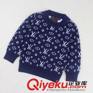 秋冬男女毛衣 外貿原單 dp條紋撞色套頭男童毛衣外套 gd開衫款兒童針織衫廠