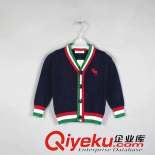 秋冬男女毛衣 外貿童裝童毛衣批發 春秋冬款男女童圓領套頭毛衣提花兒童毛衣廠