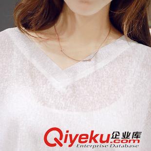 連衣裙 2015森系甜美鏤空鉤花流蘇裙擺V領(lǐng)針織連衣裙潮 送吊帶原始圖片3