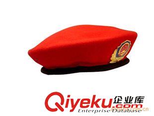 空姐帽 紅色羊毛呢舞蹈專業(yè)空姐帽，經(jīng)典款式圓頂帽女士羊毛貝雷帽