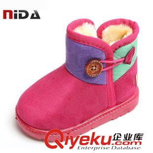 棉鞋/雪地靴 兒童雪地靴男童鞋女童靴子寶寶短靴2014冬季新款男童棉靴低筒短靴原始圖片2
