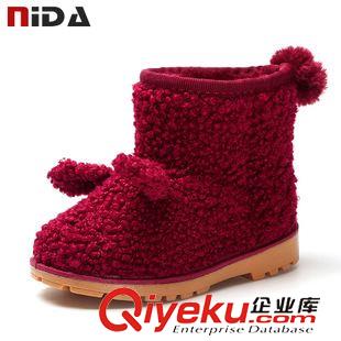 棉鞋/雪地靴 2015秋冬童靴倪達(dá)可愛(ài)毛絨男女童寶寶靴子加厚保暖棉鞋兒童497a5原始圖片2