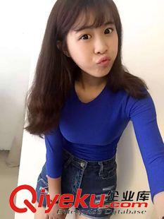 8.22~秋季新品 跑量款 盒裝秋冬螺紋彈力百搭圓領(lǐng)打底衫 女原始圖片2