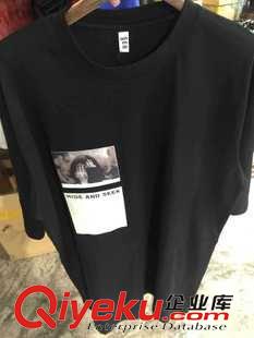 8.13~秋季新品 外貿(mào)原單 出口歐美 特殊印花美女捂臉純棉寬松大t op原始圖片2