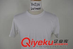 圓領T恤 廠家定制廣告衫活動服全棉180克短袖圓領T恤白色 純色光板實惠t恤原始圖片3