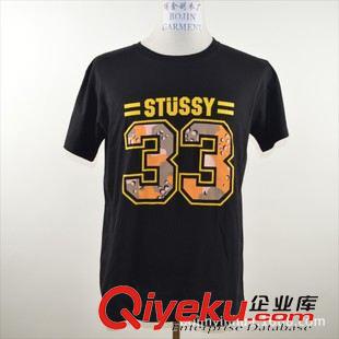 圓領(lǐng)T恤 貼布繡花短袖t恤定制圓領(lǐng)純棉中g(shù)dt-shirts貼布繡LOGO有立體感