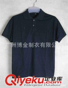 翻領(lǐng)T恤 外貿(mào)t恤服裝加工廠定做男式襯衫翻領(lǐng)黑色短袖空白新款廣告衫印制