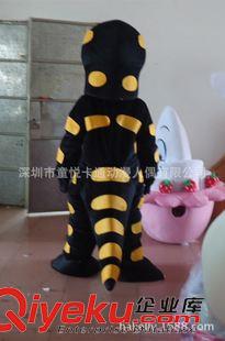 熊卡通服裝--- bear 火蜥蜴卡通人偶 游戲《魔獸爭(zhēng)霸》Salamander Mascot Costume黑色