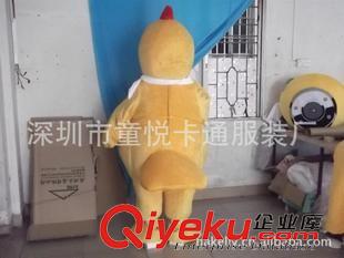 雞卡通人偶---Chicken 【大黃廚師雞吉祥物】供應深圳卡通服裝/兒童表演服/影視動漫服裝