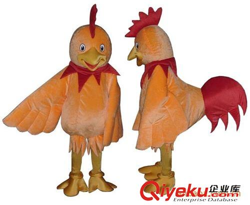 雞卡通人偶---Chicken 【大紅冠子花外衣的漂亮公雞】卡通服裝 人穿著能看到外面 可行走原始圖片2
