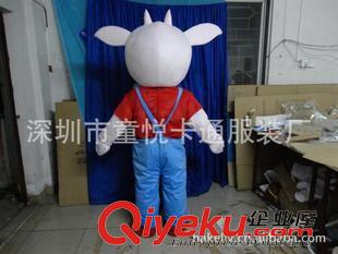 喜羊羊卡通服裝---sheep 【2012 Sheep mascot】卡通動(dòng)漫影視人偶服裝/藍(lán)背帶羊卡通服裝