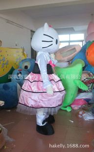 熱銷卡通人偶   2015KT貓卡通服裝 動(dòng)物卡通人偶服 Hello Kitty Mascot Costume