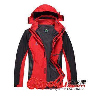 無標 現貨訂做兩件套沖鋒衣 抓絨衣 內膽加厚登山服滑雪服原始圖片2