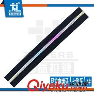 EVA盒拉鏈專區 廣州拉鏈廠家直銷尼龍拉鏈 4#尼龍電鍍牙【七彩牙】碼裝拉鏈