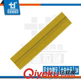 尼龍拉鏈【金蔥布邊】 廣東深圳廠家現貨直銷7#尼龍電鍍牙【金布金牙】碼裝拉鏈