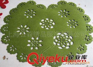 激光擂射切割/刺繡 特種電腦繡花 繡花廠 刺繡廠 鏤空繡鐳射切割毛氈裝飾畫原始圖片2
