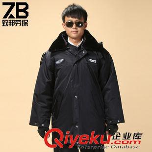 熱賣(mài)爆款 新款dgndy 冬季防寒耐磨保暖保安毛領(lǐng)棉大衣  廠家直銷(xiāo)