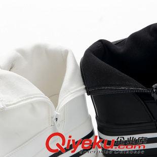 9月1日-10日新品 2015秋季新款厚底休閑鞋韓版學(xué)生松糕跟單鞋套腳懶人鞋白色女鞋潮原始圖片2
