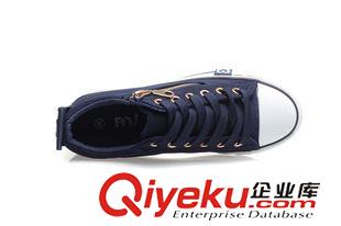 9月1日-10日新品 韓版2015秋季新款透氣布面板鞋平底休閑鞋側拉鏈時尚運動鞋潮女鞋原始圖片3