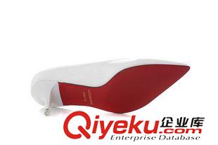 8月11日-20日新品 2015夏秋季新款歐美高跟鞋甜美淺口細(xì)跟時(shí)尚女鞋單鞋尖頭中跟鞋子