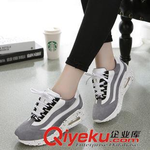 8月11日-20日新品 2015春秋季韓版運(yùn)動(dòng)鞋女內(nèi)增高跑步鞋拼色厚底氣墊休閑鞋zp女鞋