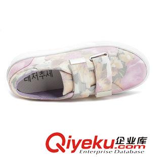 8月11日-20日新品 2015秋夏季女鞋韓版運動休閑鞋厚底板鞋魔術貼懶人鞋透氣跑步單鞋原始圖片2