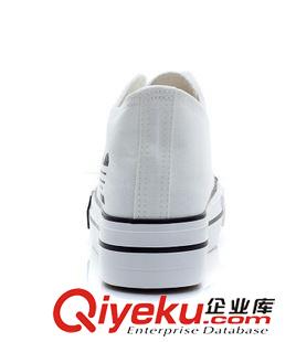 8月1日-10日新品 韓版秋季新款女高幫鞋休閑鞋彈力布鞋白色平底健身運動單鞋原始圖片3