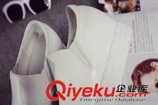 7月21日-31日新品 2015秋新款zp內(nèi)增高女鞋厚底松糕單鞋透氣休閑鞋一腳蹬樂福鞋女原始圖片3
