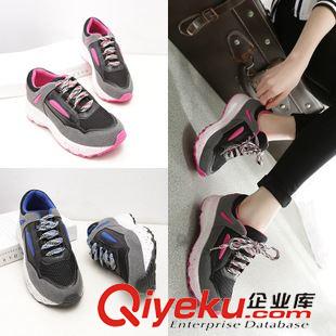 7月21日-31日新品 2015新款運(yùn)動(dòng)鞋女學(xué)生跑步鞋韓版休閑厚底鞋秋季松糕平底增高鞋潮