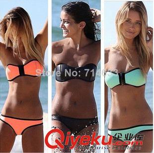 維多款、帶鉆款 新款 neoprene泳衣 氯丁橡膠比基尼 neoprene bikini泳裝批發(fā)