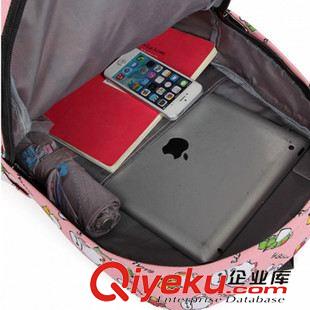 8月新款{dy}批 批發新款韓版卡通帆布大白雙肩包潮流男女中學生書包雙背電腦包原始圖片3