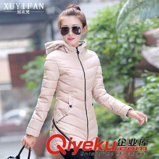 ★10月份女裝★ 實(shí)拍2015冬裝新款韓版修身輕薄女士羽絨服女中長(zhǎng)款加厚外套潮原始圖片3