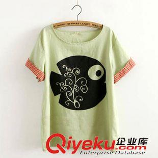 短袖T恤 實(shí)拍2015夏裝新款顯瘦條紋半袖女t恤鏤空蕾絲韓版修身短袖體恤衫