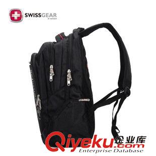 SWISSGEAR 瑞士軍刀雙肩包商務(wù)男士15寸多功能筆記本電腦背包黑色 SA-8118原始圖片2