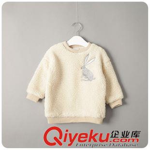 9月5號(hào)男童女童上新 外貿(mào)出口童裝批發(fā)女童卡通兔子外套一件代發(fā)羊毛保暖百搭衛(wèi)衣戎裝原始圖片3