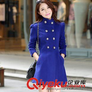 秋款西裝，風(fēng)衣外套 新款秋冬韓版羊絨大衣女呢子外套中長(zhǎng)款雙排扣修身立領(lǐng)時(shí)尚風(fēng)衣潮原始圖片2
