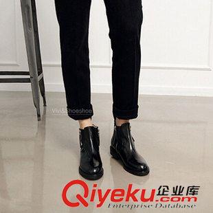2015秋上新（現貨） 廠家直銷韓版女式靴子皮靴 防滑耐磨馬丁靴 2015秋季新款短靴女原始圖片3