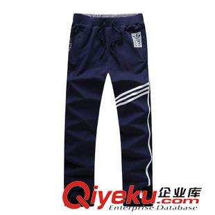 長褲1 2015春秋新款男士純棉運動休閑長褲寬松跑步針織全棉衛褲一件代發
