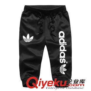 七分褲 運(yùn)動休閑短褲純色2015男士休閑修身新品男裝七分褲小腳褲一件代發(fā)原始圖片2