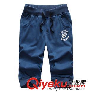 七分褲 2015春夏季新款七分褲男款收腳運動褲男式休閑褲修身7分褲哈倫褲原始圖片3