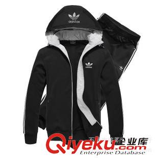 男長袖套裝2 2015新爆款春秋情侶裝運(yùn)動套裝連帽青少年跑步運(yùn)動服休閑衛(wèi)衣套裝原始圖片2